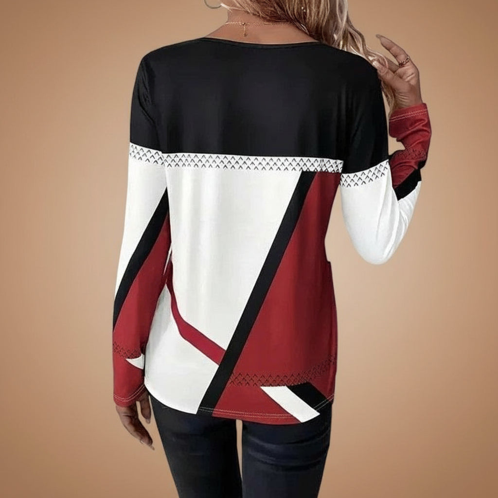 Women's Elegant Knit Sweater - Multicolor
