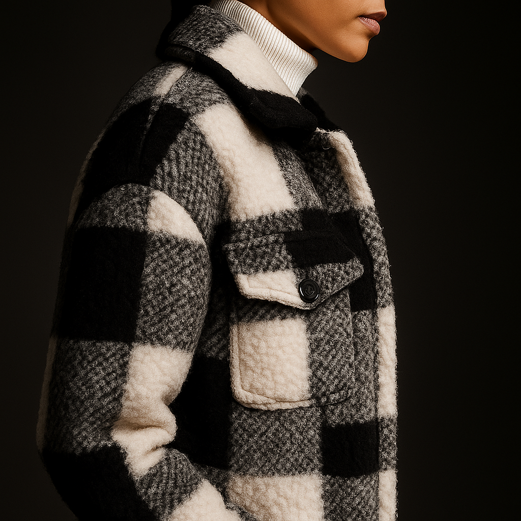 Women's Fleece Overcoat - Brown