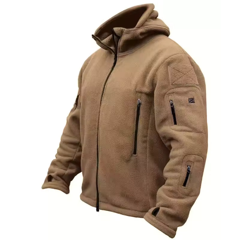 Men's Fleece Tactical Jacket - Grey