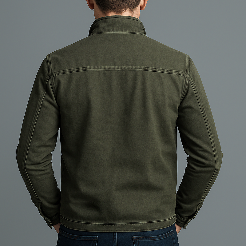 Men's Cotton Field Jacket - Army Green