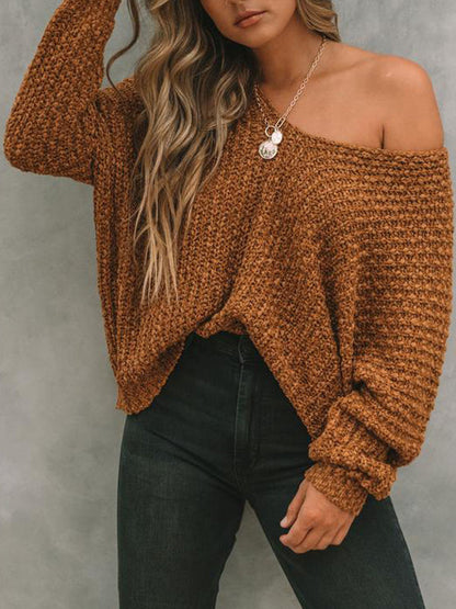 Women's Textured Knit Sweater - BLUE