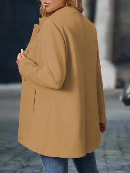 Women's Tailored Elegant Jacket - Khaki