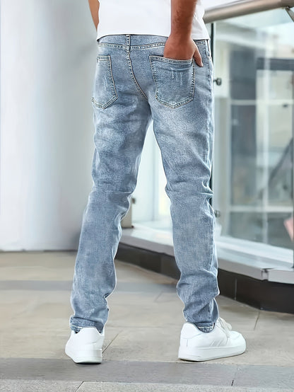 Men's Slim Fit Denim Jeans - Blue