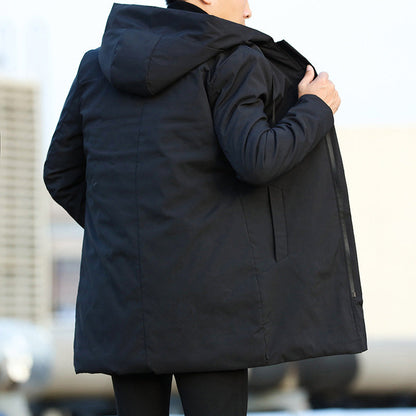 Men's Quilted Insulated Winter Coat - Brown