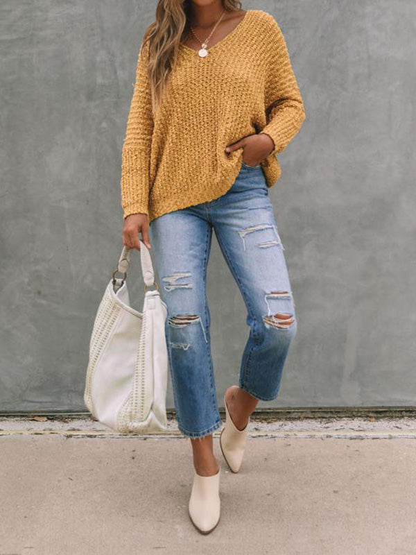 Women's Textured Knit Sweater