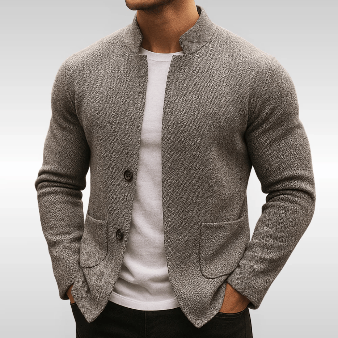 Men's Knit Vest - Beige