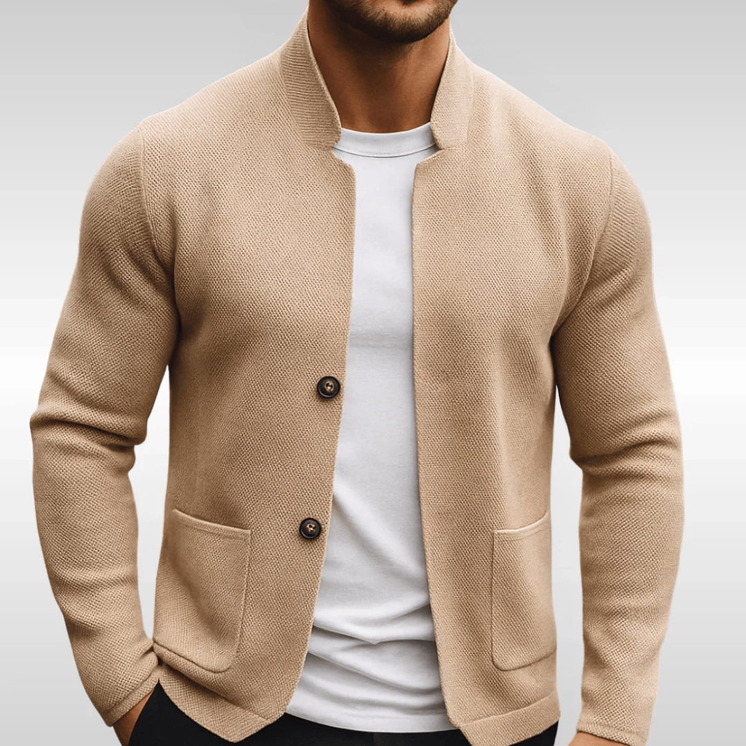 Men's Knit Vest - Beige