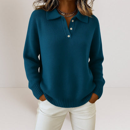 Women's Soft Knit Sweater - Blue