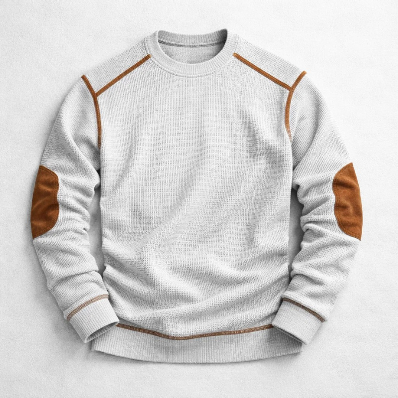 Men's Textured Knit Pullover - Blue