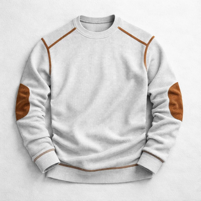 Men's Textured Knit Pullover - Blue