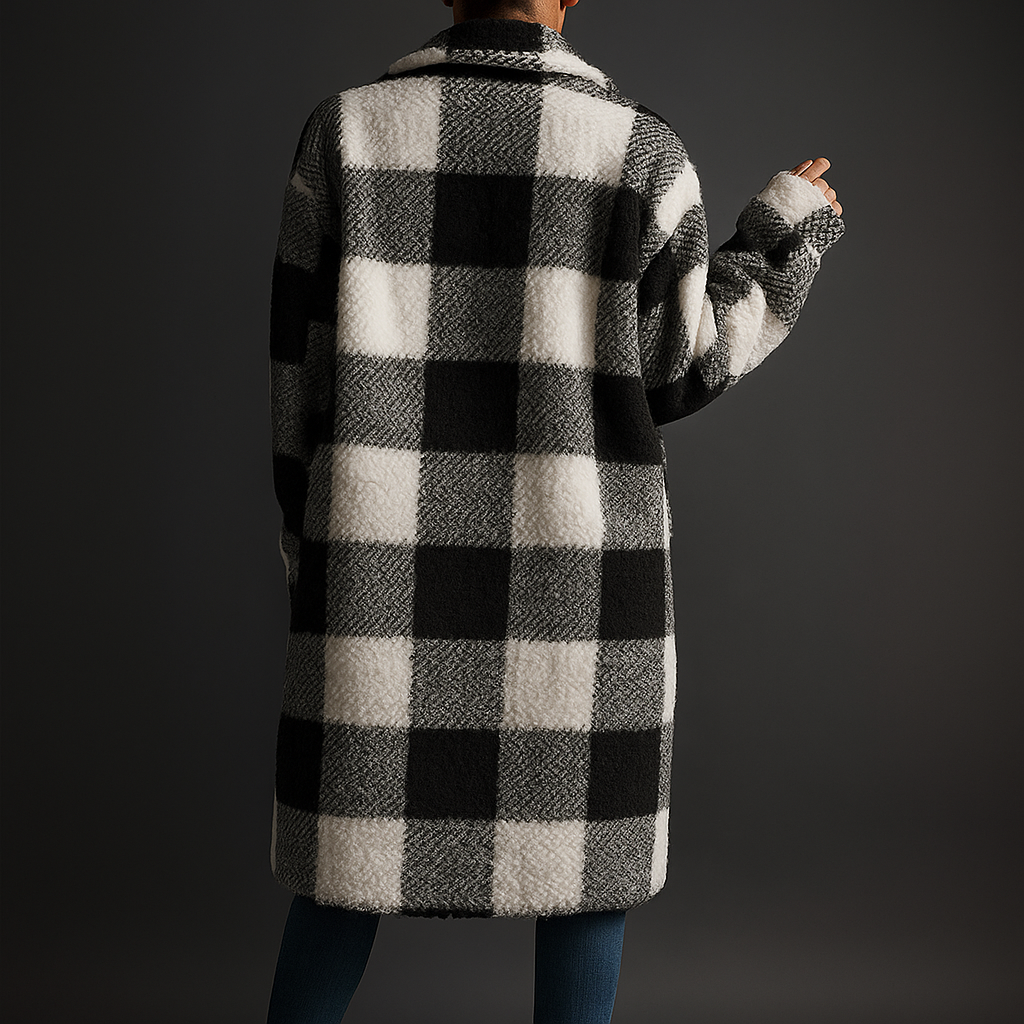 Women's Fleece Overcoat - Brown