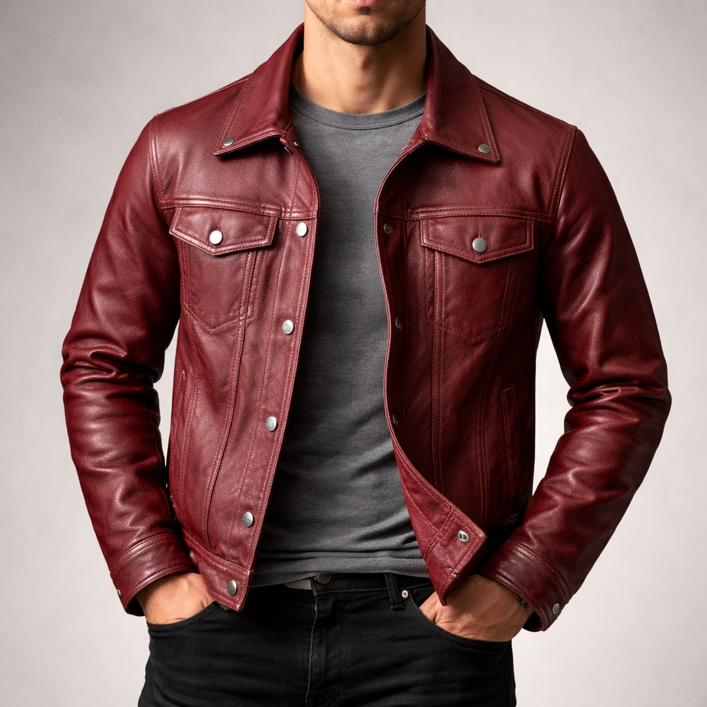 Men's Rider Biker Jacket - Green