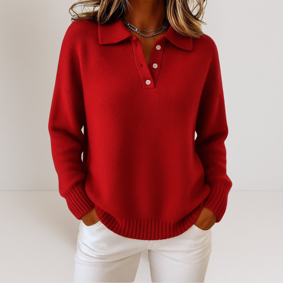 Women's Soft Knit Sweater - Blue