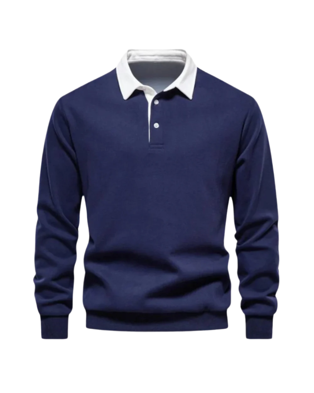 Men's Knit Polo Sweater - Beige