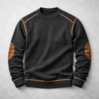 Men's Textured Knit Pullover - Blue