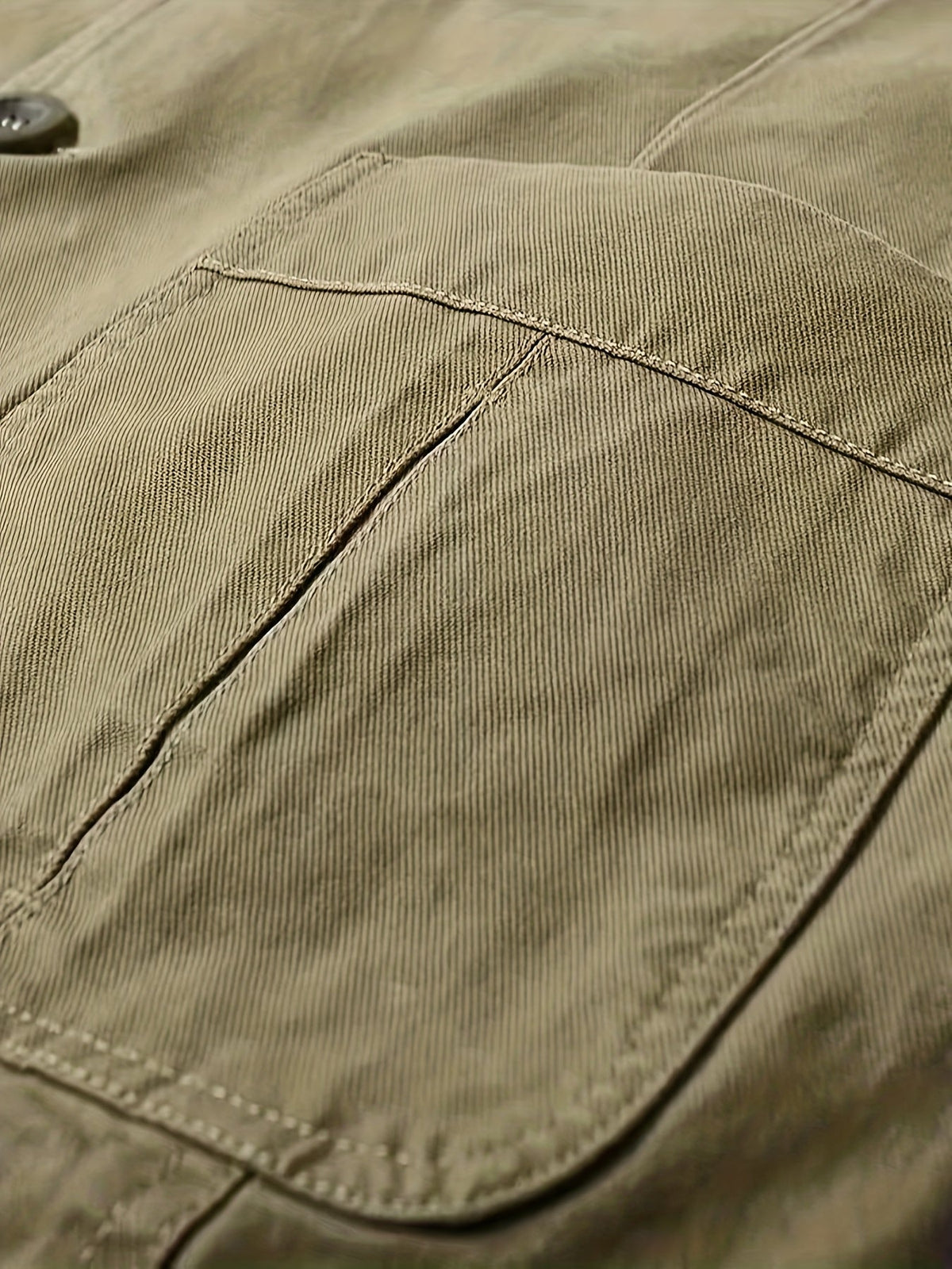 Men's Cotton Lapel Blazer - Green