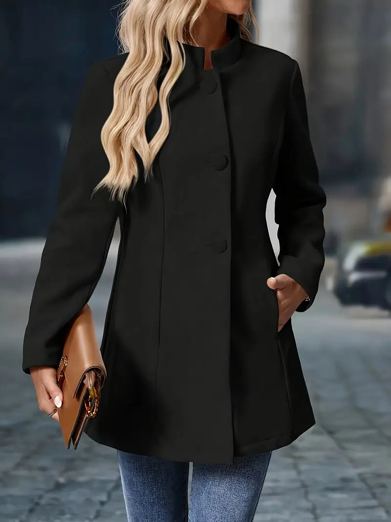 Women's Tailored Elegant Jacket - Black