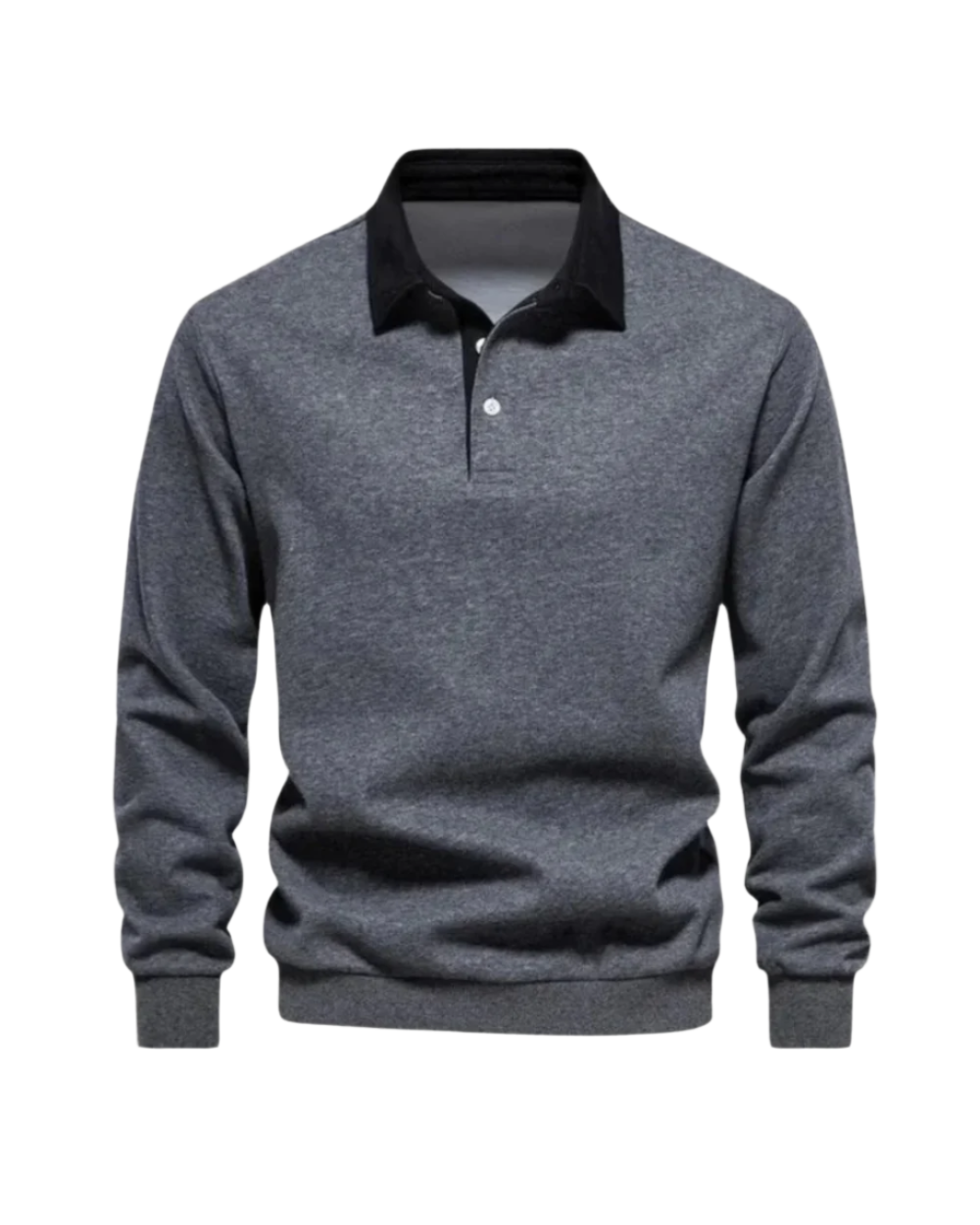 Men's Knit Polo Sweater - Beige