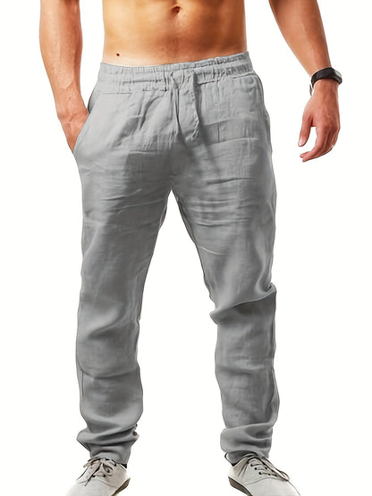 Men's Straight Leg Trousers - Black