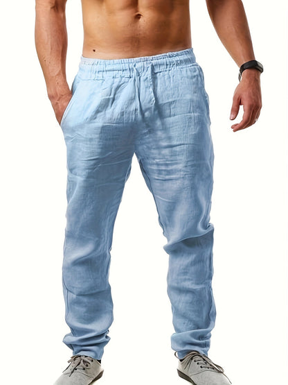 Men's Straight Leg Trousers - Black