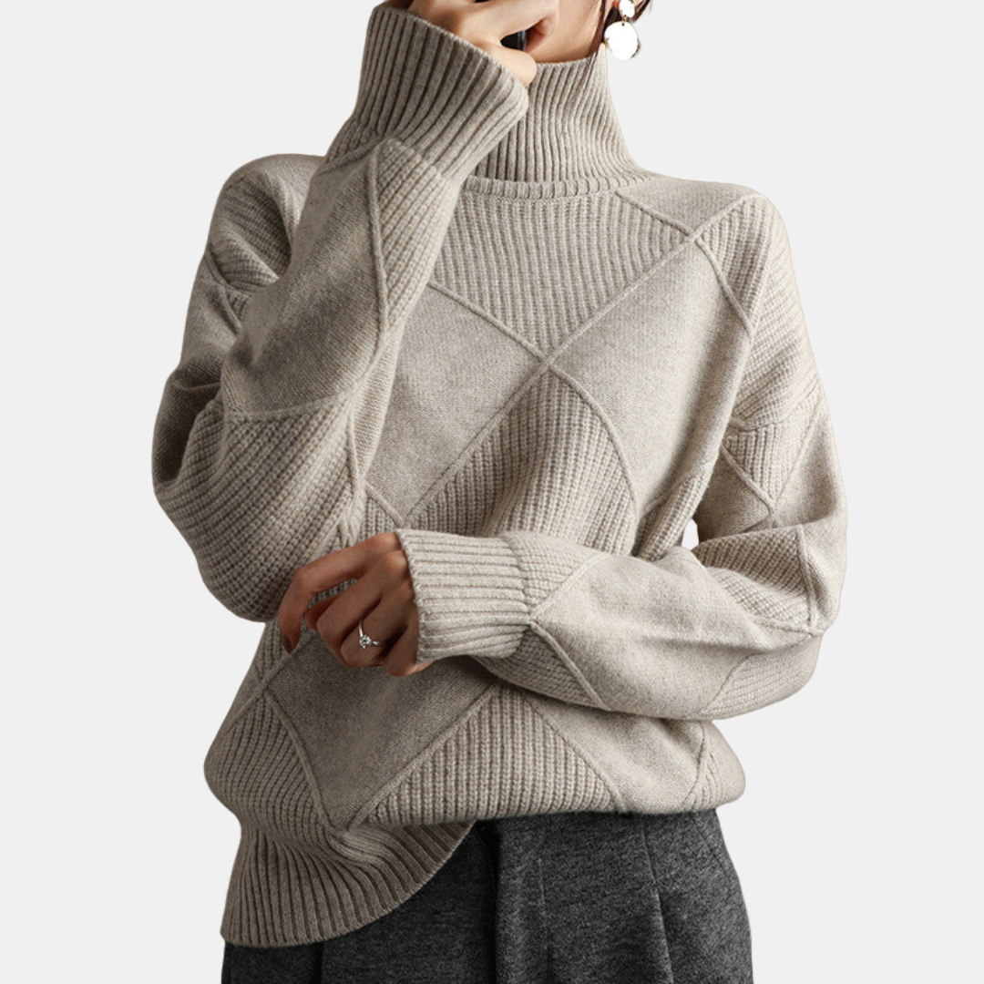 Women's Cozy Knit Sweater - Yellow