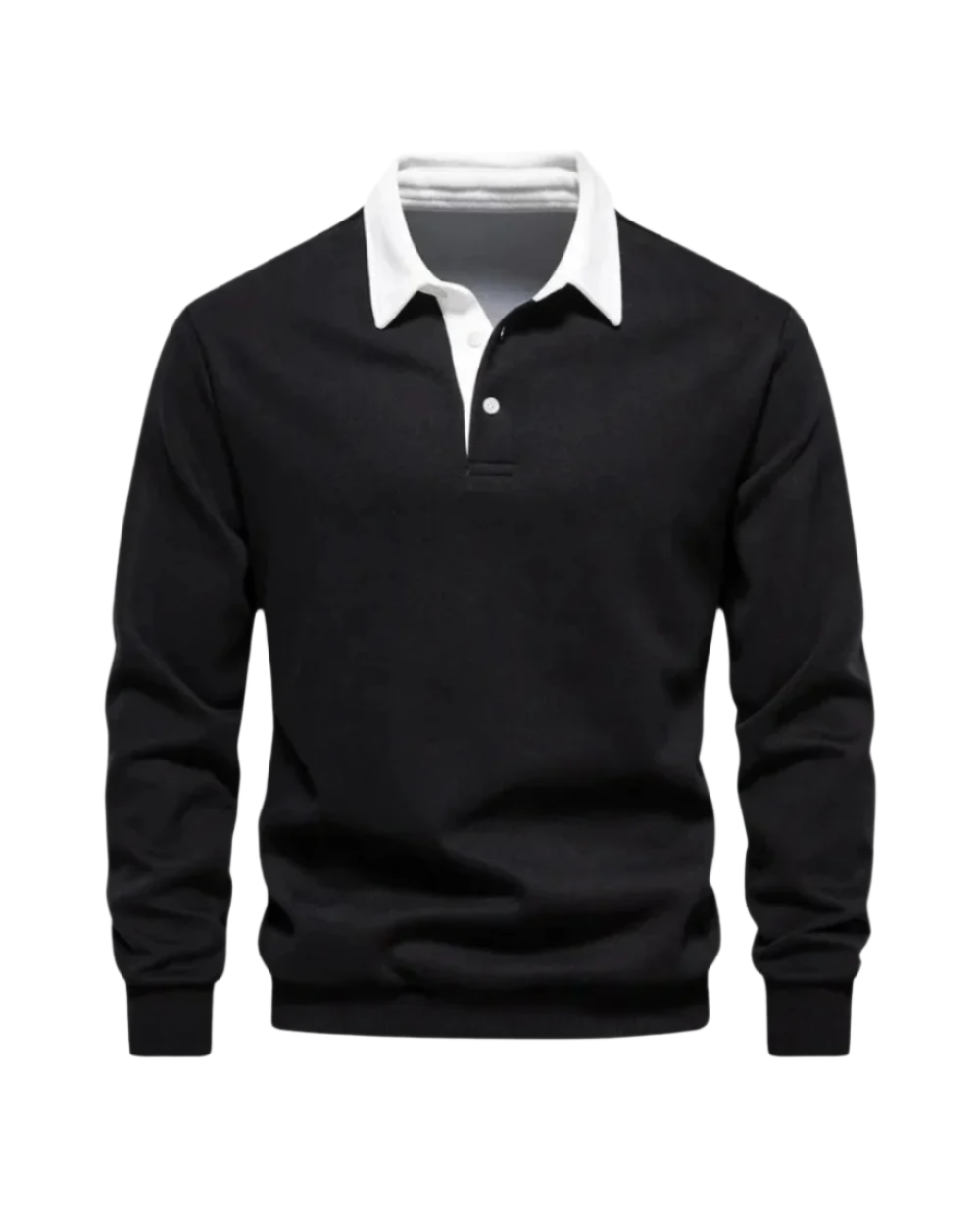 Men's Knit Polo Sweater - Beige