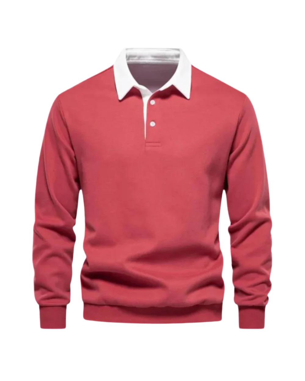Men's Knit Polo Sweater - Beige