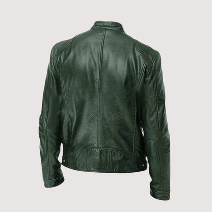 Men's Faux Leather Jacket - Black