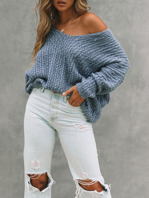 Women's Textured Knit Sweater - YELLOW