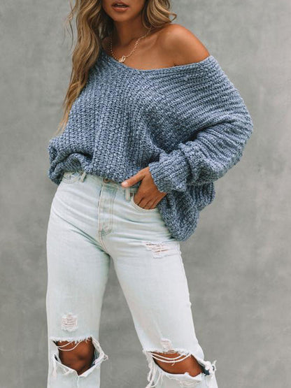 Women's Textured Knit Sweater - YELLOW