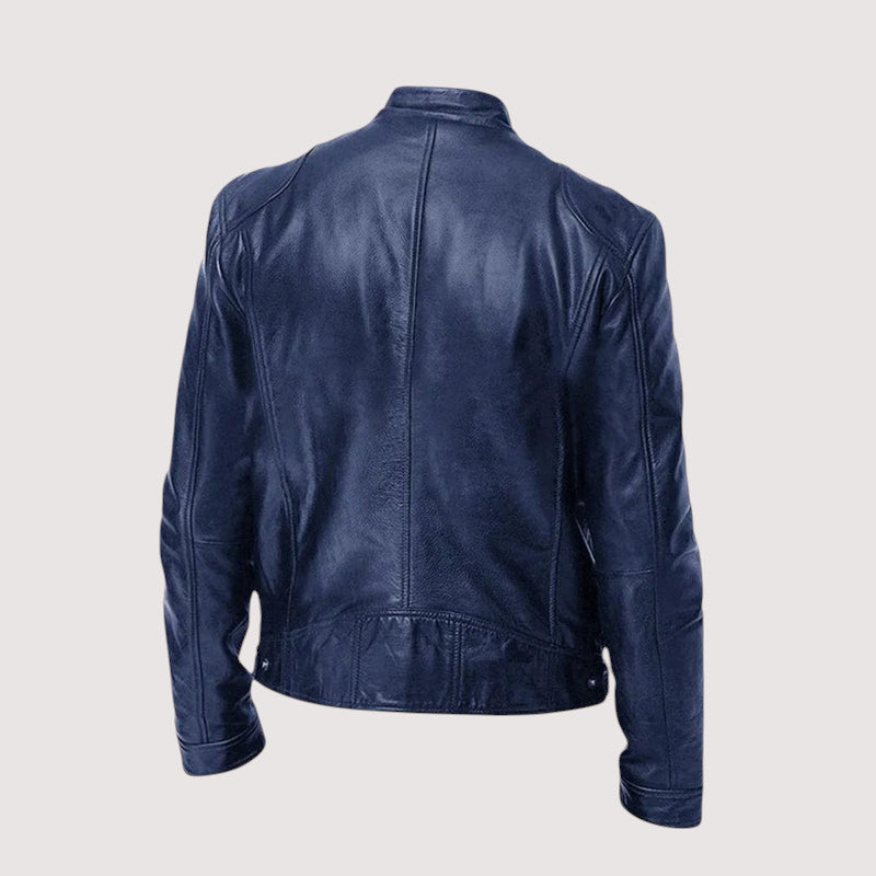 Men's Faux Leather Jacket - Black