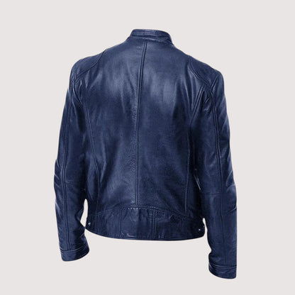 Men's Faux Leather Jacket - Black