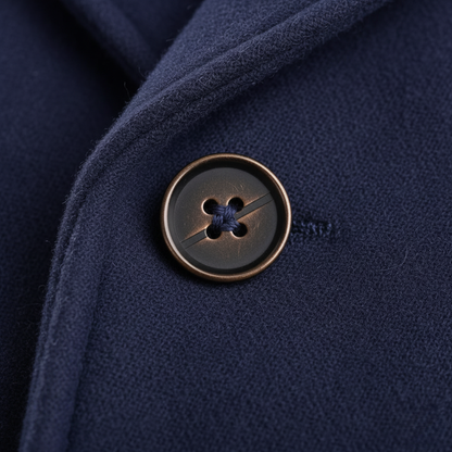 Men's Wool Overcoat - Black
