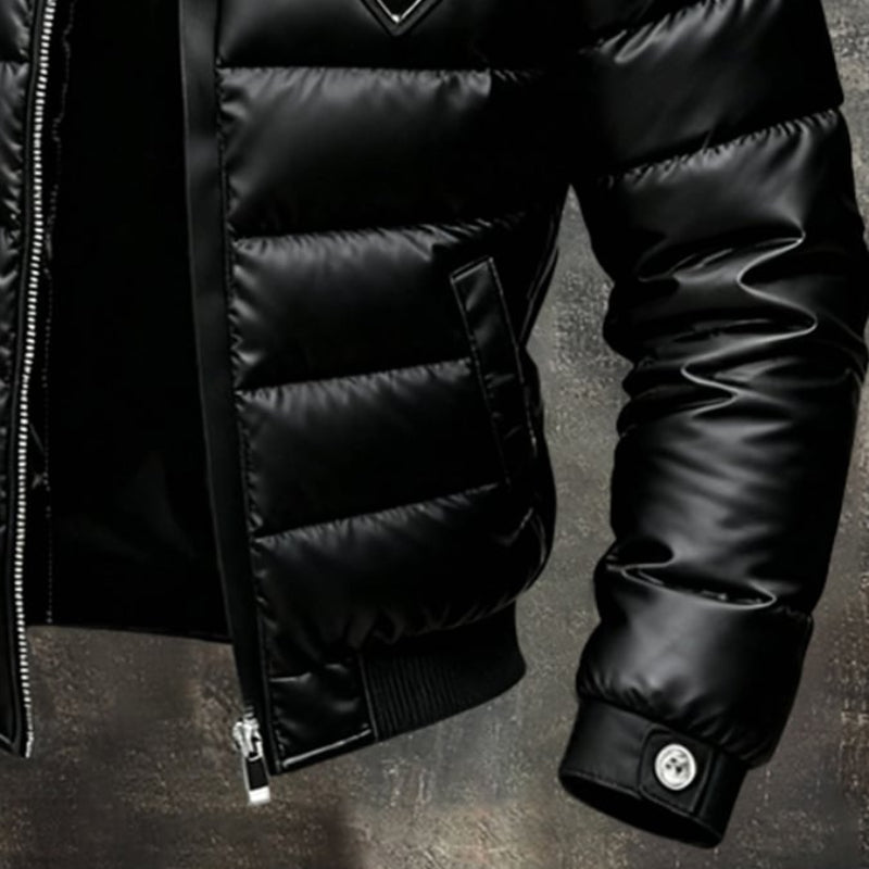 Men's Padded Down Jacket - Black