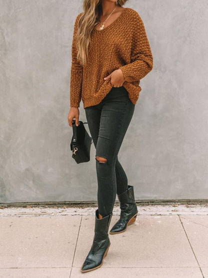 Women's Textured Knit Sweater