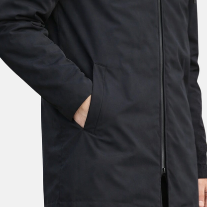 Men's Quilted Insulated Winter Coat - Black