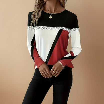 Women's Elegant Knit Sweater - Multicolor