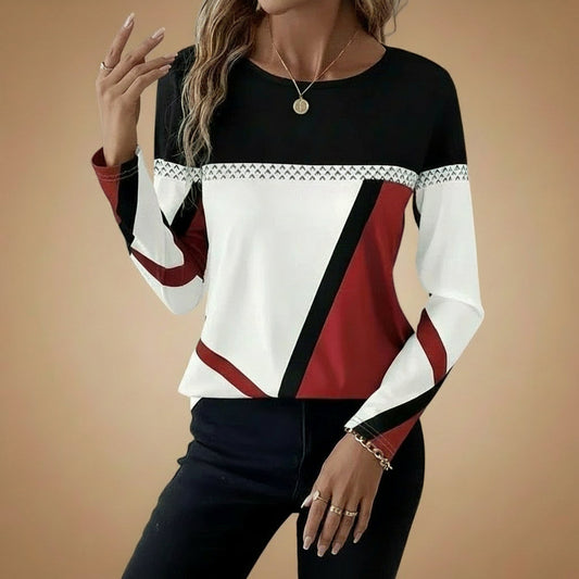 Women's Elegant Knit Sweater - Multicolor