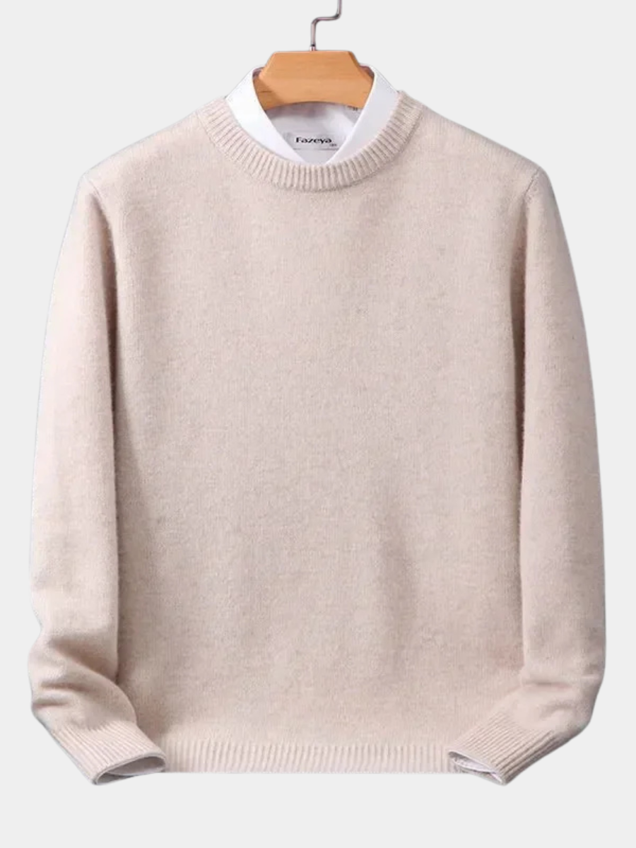 Men's Knit Sweater - Beige