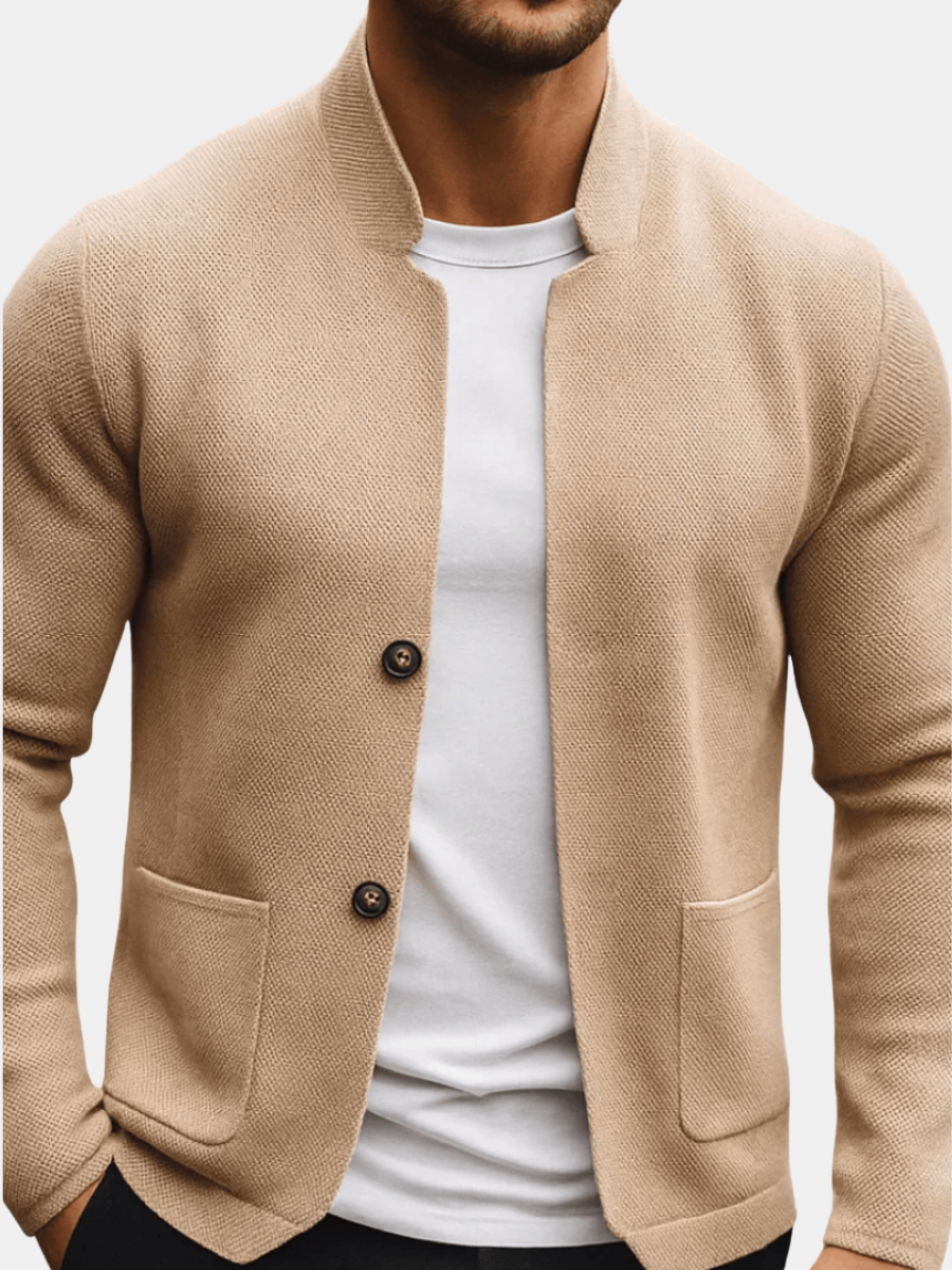 Men's Knit Vest - Beige