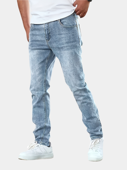 Men's Slim Fit Denim Jeans - Light Blue