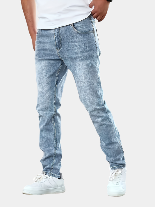 Men's Slim Fit Denim Jeans - Light Blue