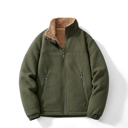 Men's Fleece Lined Polar Winter Jacket - Black