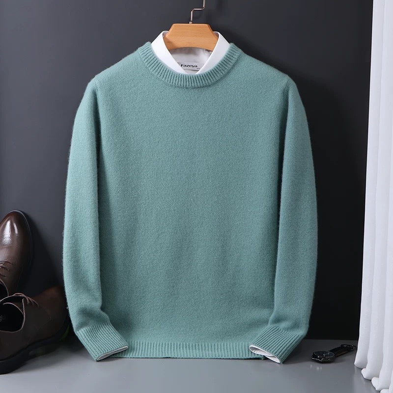 Men's Knit Sweater - Navy Blue