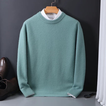Men's Knit Sweater - Navy Blue