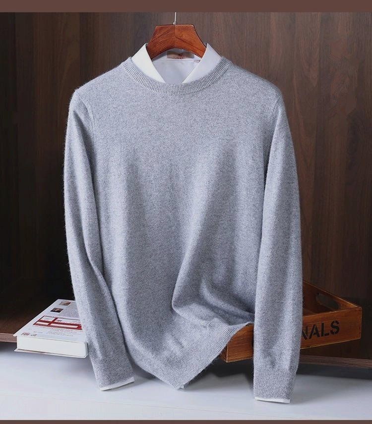 Men's Knit Sweater - Navy Blue