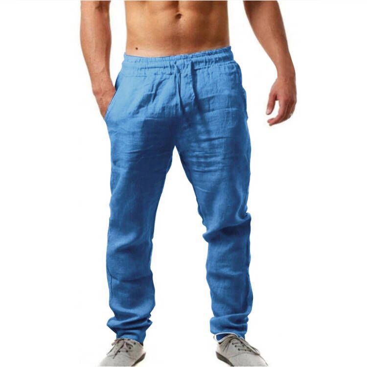 Men's Straight Leg Trousers - Khaki