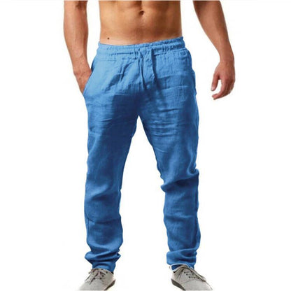 Men's Straight Leg Trousers - Khaki