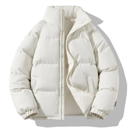 Men's Down Fleece Lined Jacket - Brown