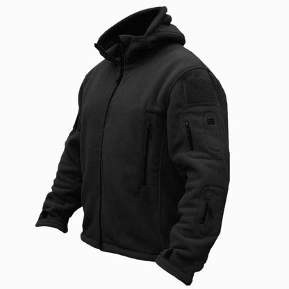 Men's Fleece Tactical Jacket - Grey